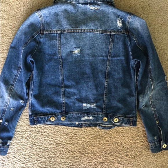 Distressed Denim Jacket - Picture 2 of 3